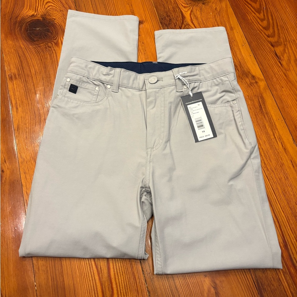 Vineyard Vines Kids Light Gray Casual Pants